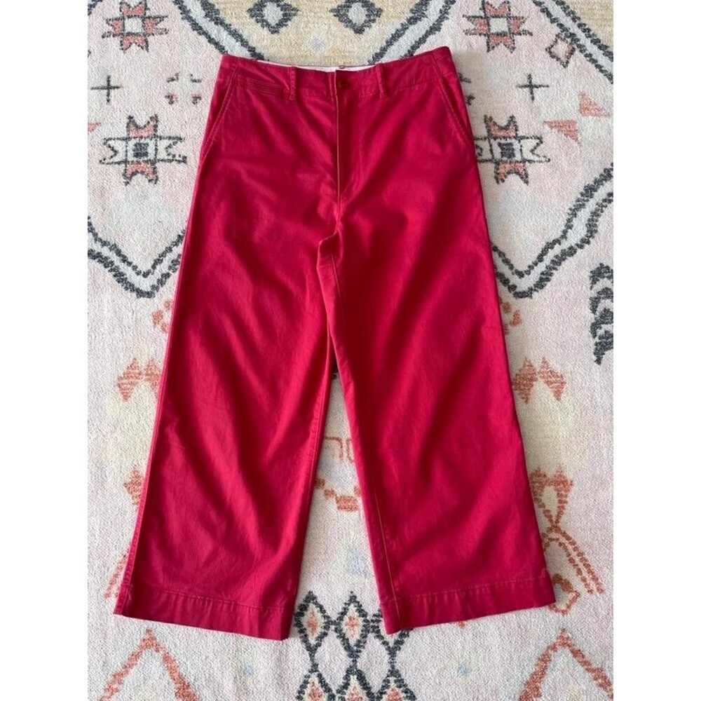 Polo Ralph Lauren Red Preppy Cropped Chino Pants Women’s Size 6